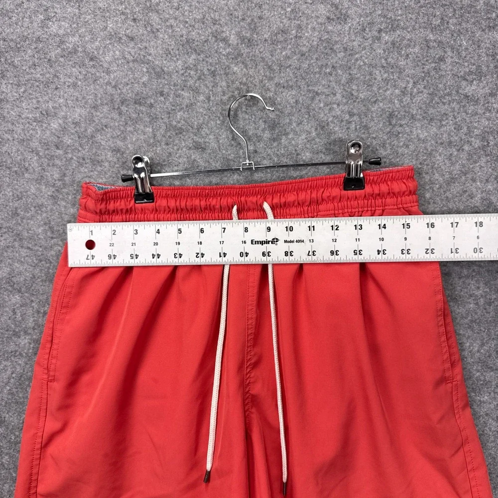 Polo Ralph Lauren Mens Red Traveler Swim Trunks Embroidered Pony Logo Size Large